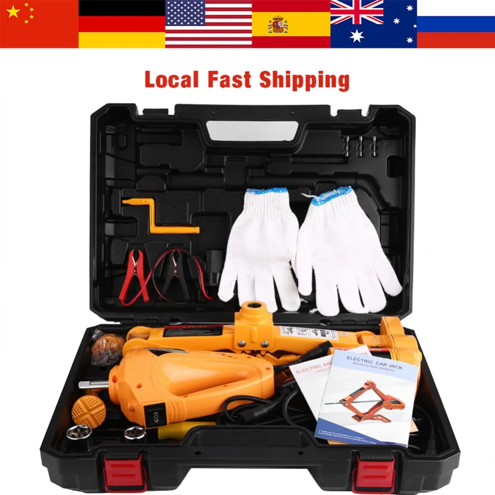 3 тонны 12 В постоянного тока автомобильный Электрический домкрат с контроллером