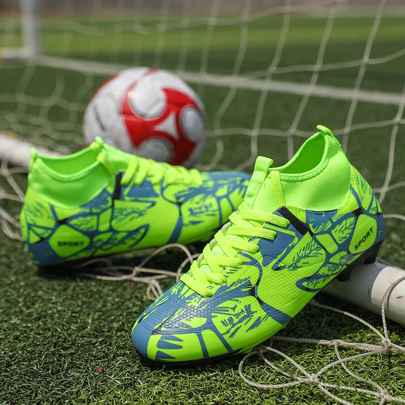 DR. EAGLE Открытый мужские дети crampon футбольная обувь futsal высокие ботильоны для мужчин футбольные бутсы