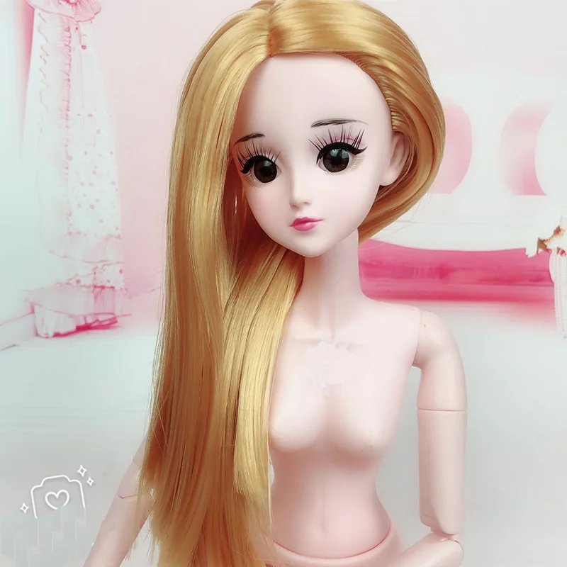 Длинные ресницы кукла 1/3 60 см 20 подвижных суставов Обнаженная форма 3D