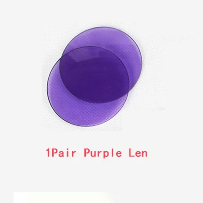 Purple Пара Красочные Оптические стёкла для разнообразных партии DIY украшения очки реквизит - Цвет: Purple