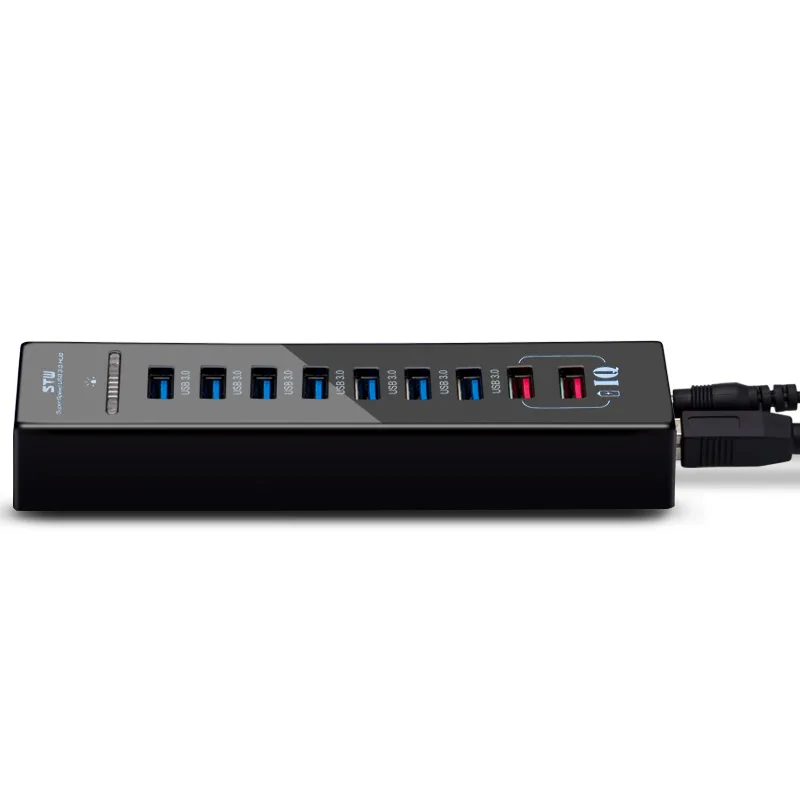USB зарядный концентратор 7 портов 3 0 с источником питания 2 порта IQ зарядка 2.4A