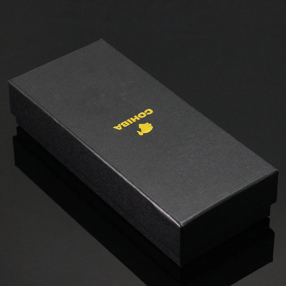 COHIBA черный кожа крокодиловый тиснением 2 трубки сигары держатель чехол с Cigar