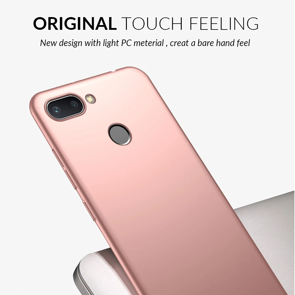 Smooth Phone Case For Xiaomi Redmi 6 6A Note 5 Full Cover Shockproof Hard PC Pro Matte Slim |