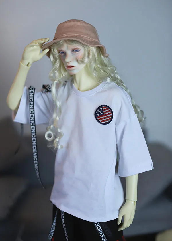 Футболка с коротким рукавом и лентами для шарнирной куклы 1/3 BJD SD DD Размер дяди SSDF