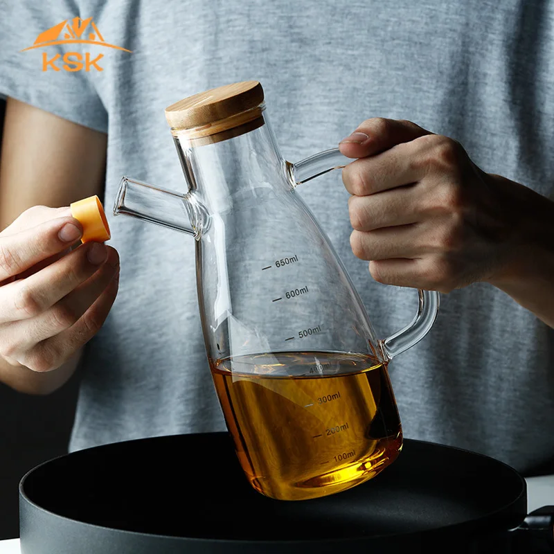 Японское стекло масло банка кухонные принадлежности большой соус cruet бутылка для уксуса Бытовая бутылка масла контейнер для крупы стеклянный контейнер