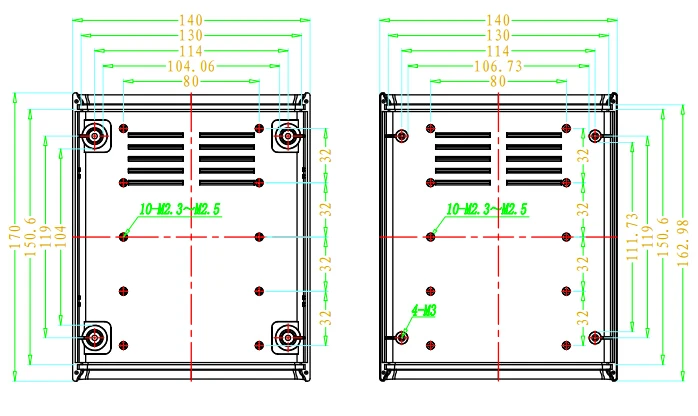 Электрическая проектная коробка корпус pcb коробка(1 шт) 140*167*60 мм пластиковая проектная коробка электронный чехол szomk ящик для настольного измерительного прибора