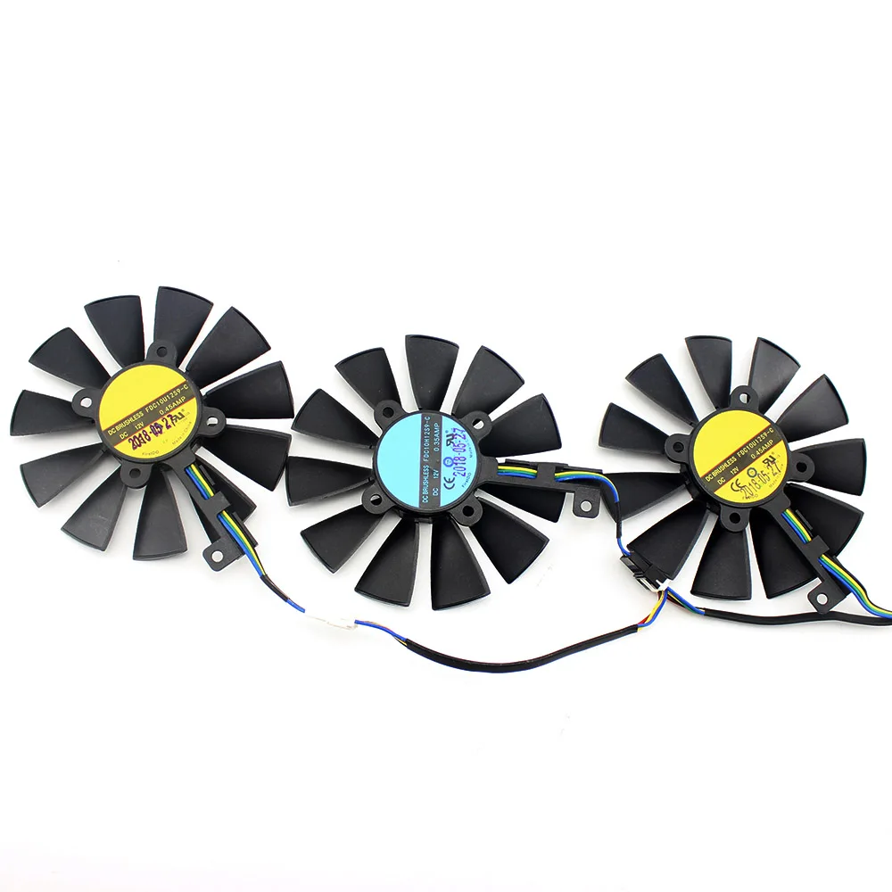 Охлаждающий вентилятор для видеокарт 87 мм ASUS GTX 980 Ti R9 390X 390 1060 1070 1080 RX 480 RX480
