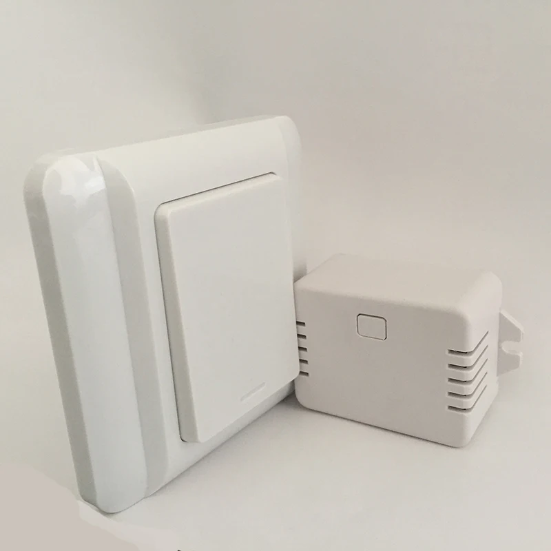 Автономный беспроводной выключатель с пультом управления Augreener без необходимости аккумулятора AC 220V Light Wall Wireless Easy Installation on.