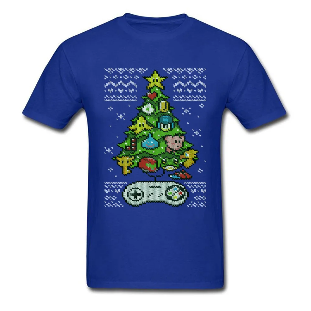 Классические футболки с изображением рождественской елки забавные хлопковые
