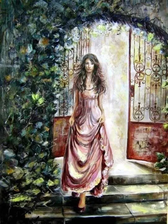 V8365 Evershine 5D DIY Diamond Painting Girl Picture Of Rhinestones Diamond Embroidery Full Display Mosaic Cross Stitch Home Decor - Цвет: V8365