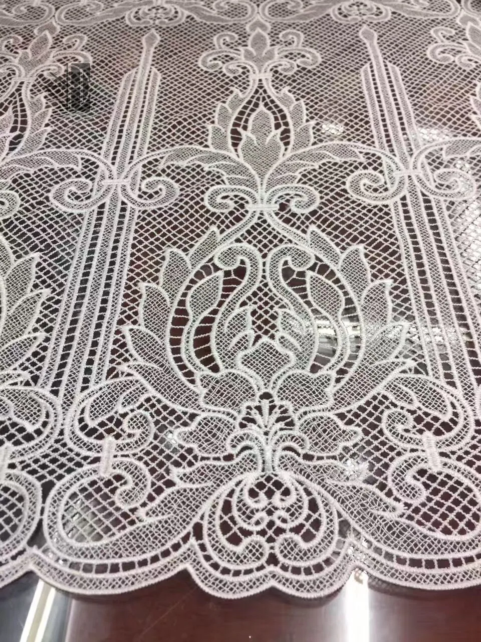 Красивый внешний вид вышивка французская Кружевная Ткань 5 ярдов для свадебного