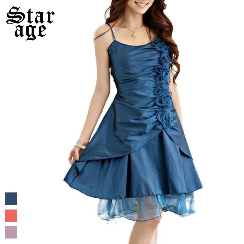 L 3XL элегантные женские вечерние платья с объемным розовым ремешком и