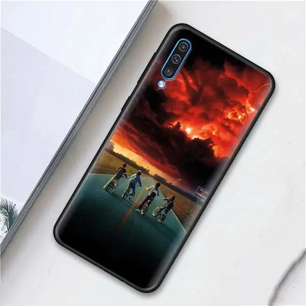 010 Очень странные дела силиконовый чехол для samsung Galaxy A50 A70 A10 A20 A30 A40 A6 A7 A8 плюс A9 M30 M20 черный чехол Крышка - Цвет: 010