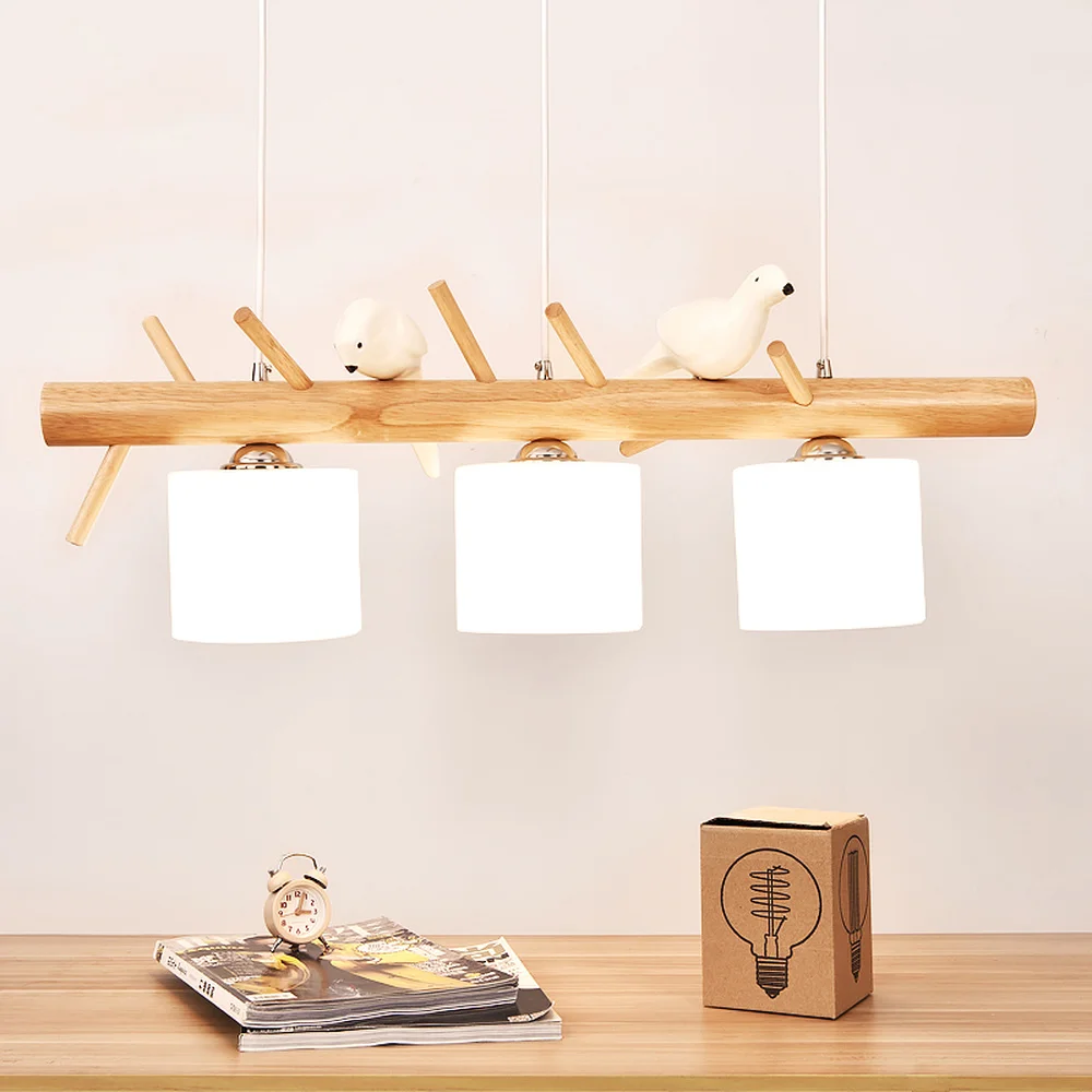 Креативная люстра из трех предметов простая современная столовая лампа для