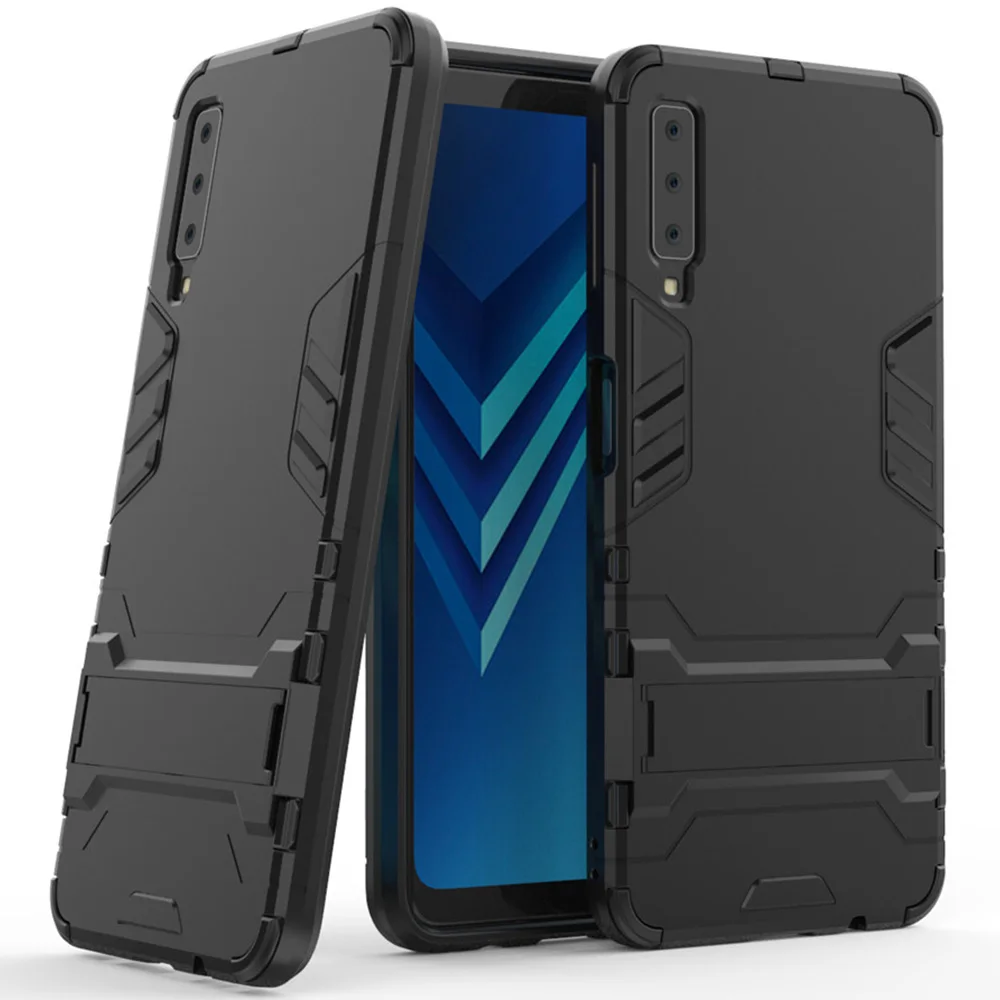 Чехол для Samsung Galaxy A7 2018 A750 Жесткий из поликарбоната роскошный бронированный