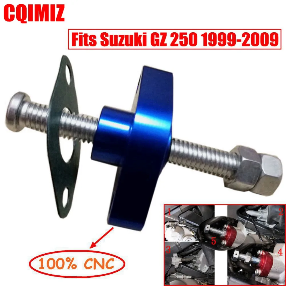 Анодированный синий ручной натяжитель цепи для мотоцикла SUZUKI GZ250 GZ 250 1999-2009 |