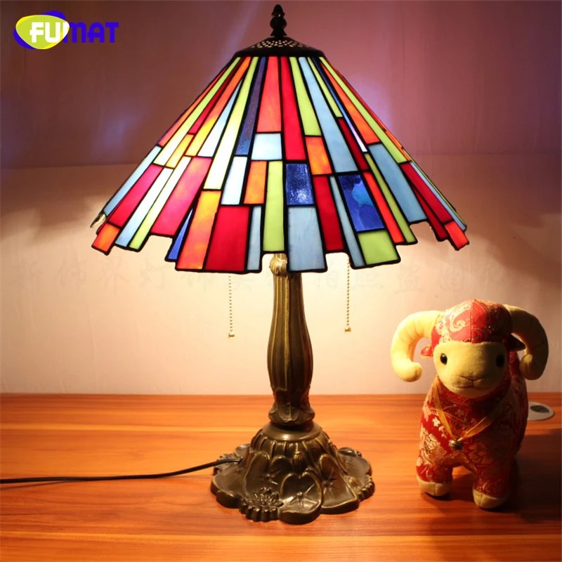 Витражный подвесной светильник FUMAT лампа в стиле Тиффани для гостиной столовой