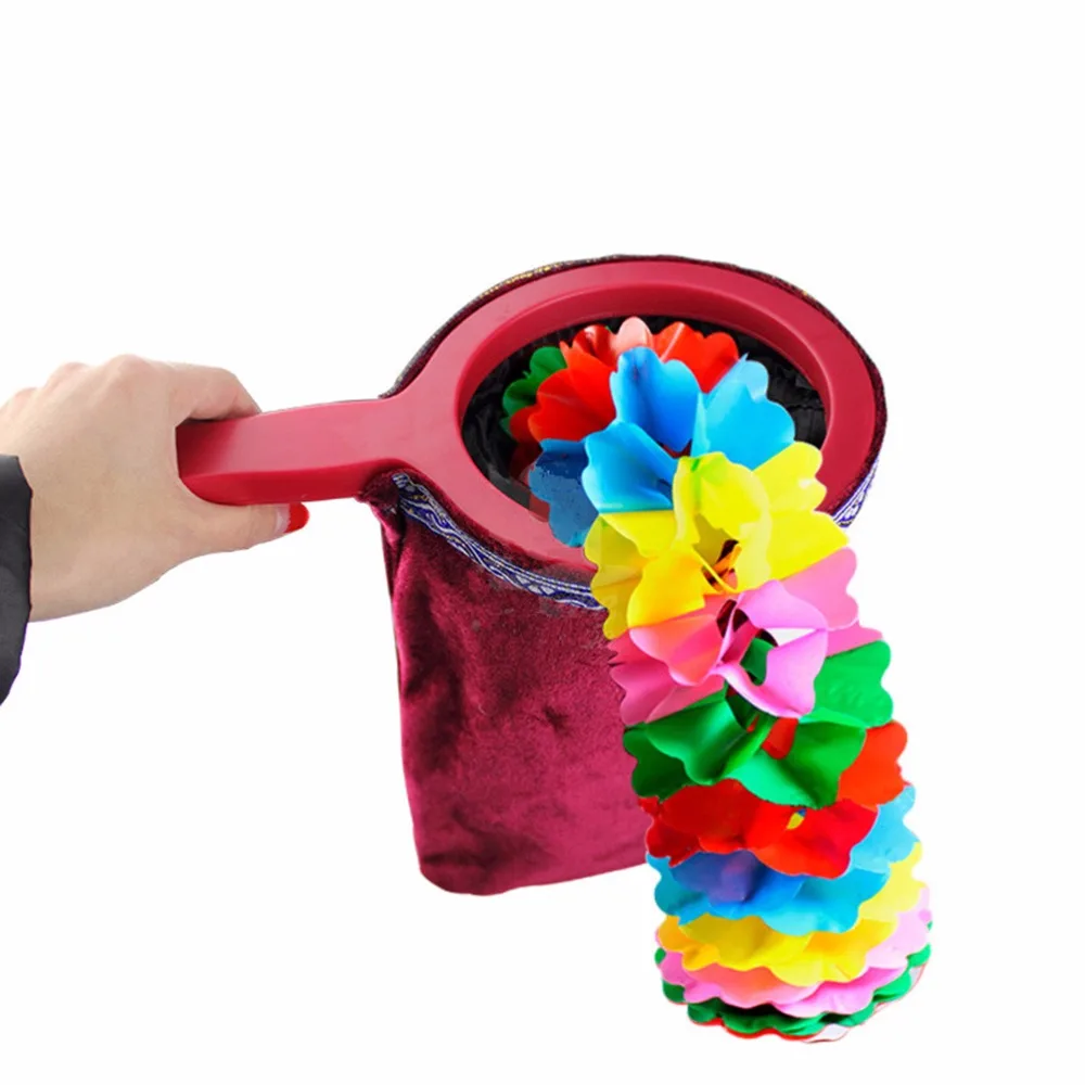 

NEW 1PCS Magical Props Magic Change Bag Twisting Handle Make Things Appear Disappear Magic Trick Gift for Children
