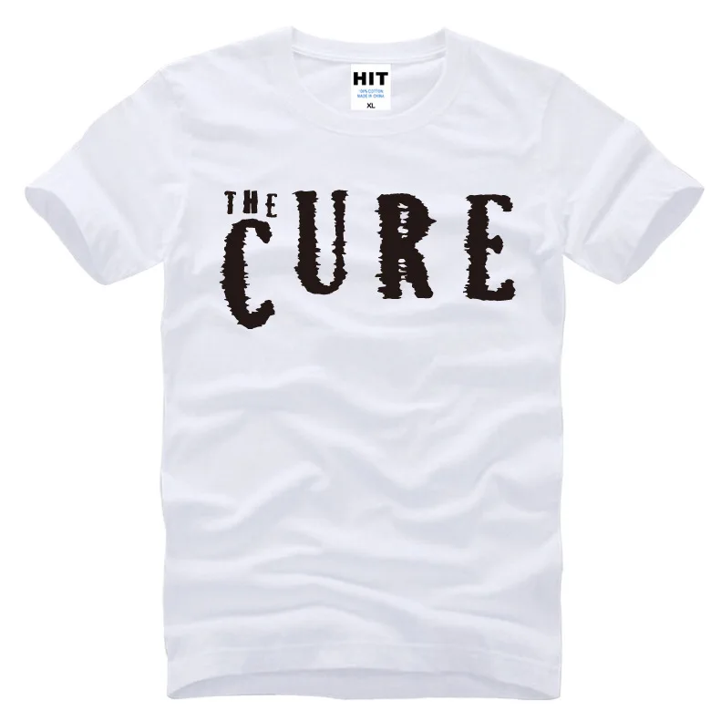2017 Новая Мода С Коротким Рукавом The Cure Rock Band Напечатанная Письмом мужская