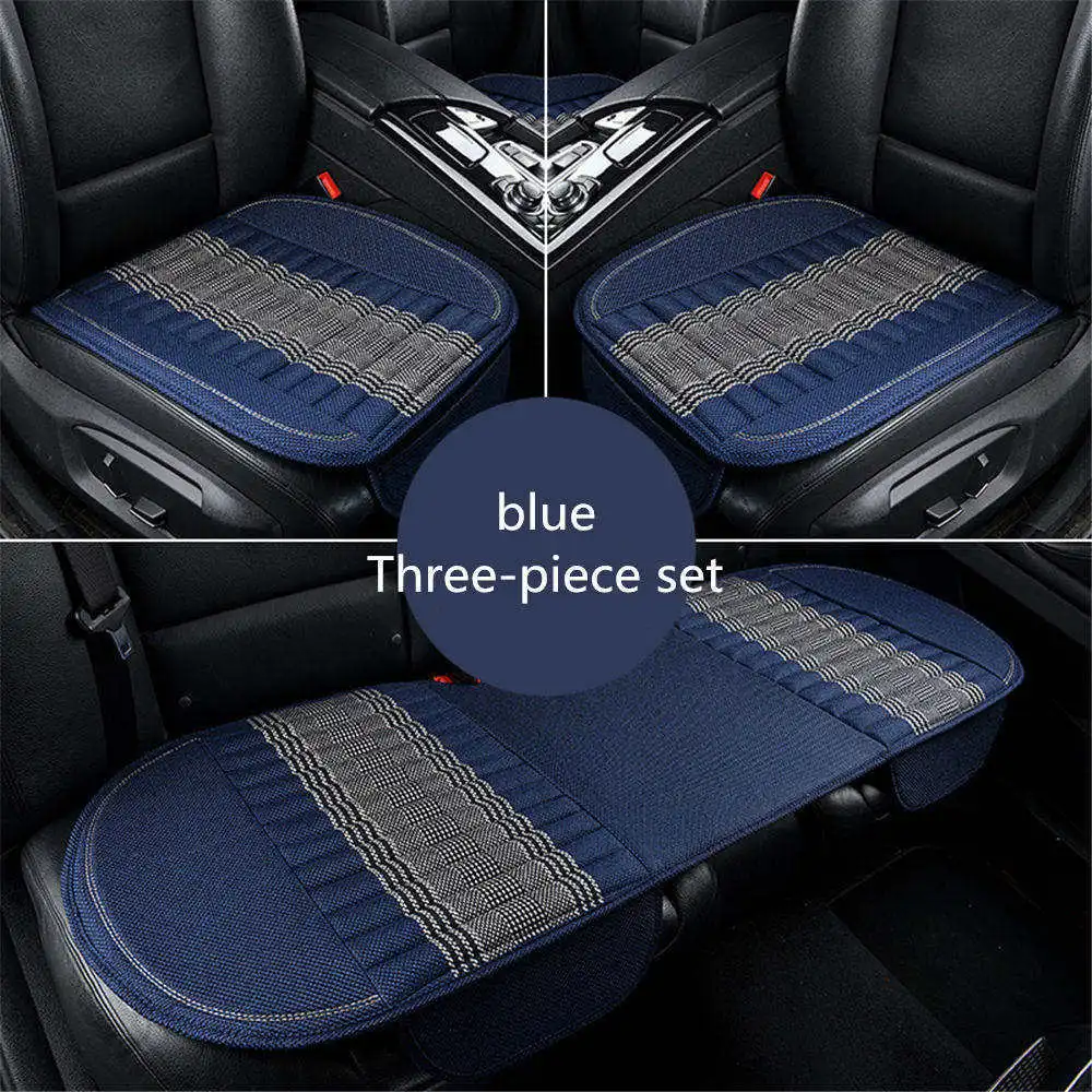 Car Seat Cover Bamboo charcoal flax Cushion Universal Front Rear Back Chair Pad For Renault Scenic Fluence Latitud Kol | Автомобили и