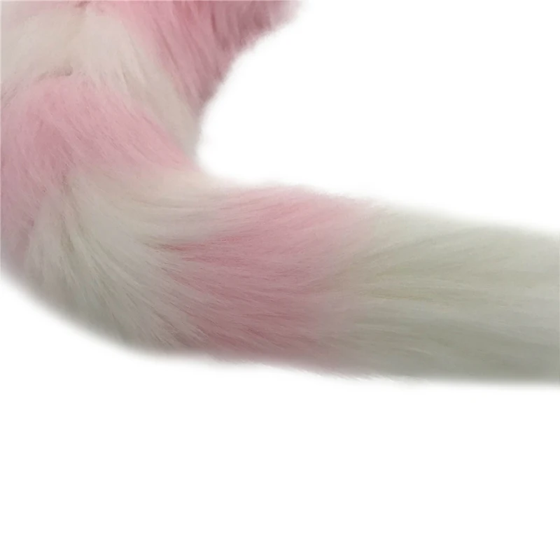 Металлический Анальная пробка из бисера расширитель лисий хвост женский мужской