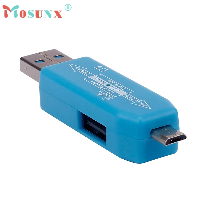 Горячая продажа MOSUNX кард ридер Подарки OTG Micro USB TF концентратор адаптер для Android