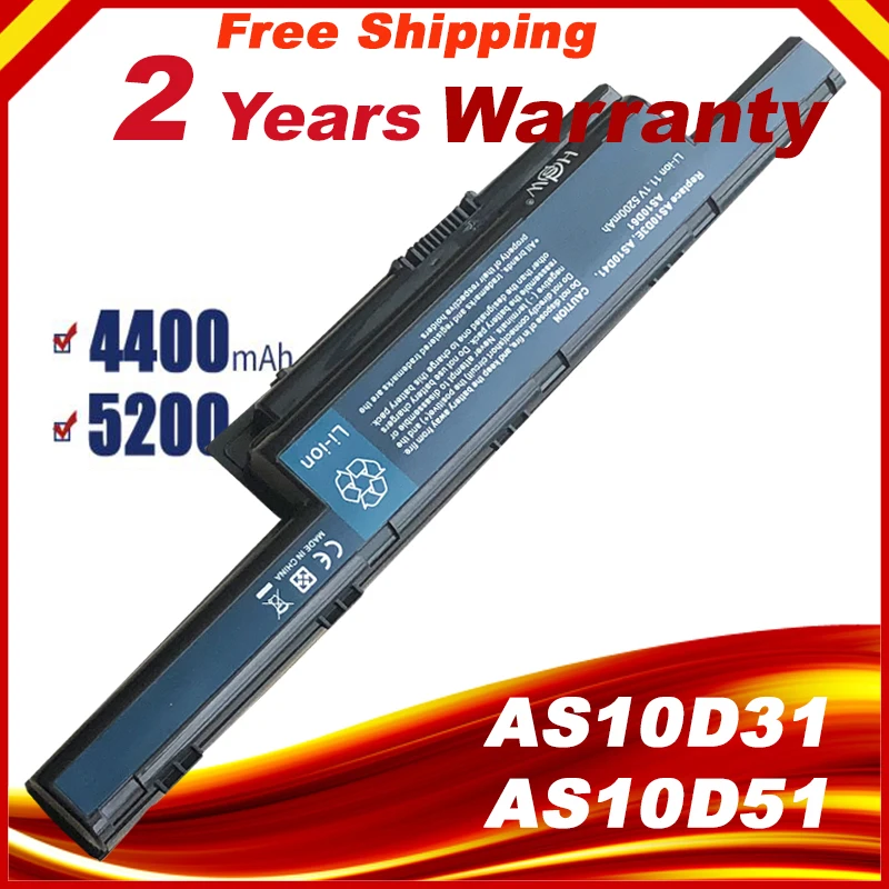 

Аккумулятор для ноутбука ACER AS10D31 AS10D41 AS10D51 AS10D61 AS10D75 AS10D75 AS10D81 AS10G3E 5742G 5552G 5750G 5741G