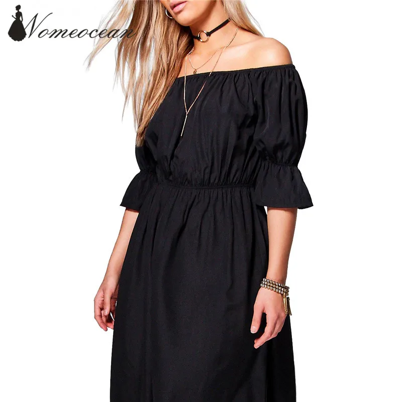 Ealstic группа Slash Средства ухода за кожей Шеи Макси платья элегантный сплошной Цвет