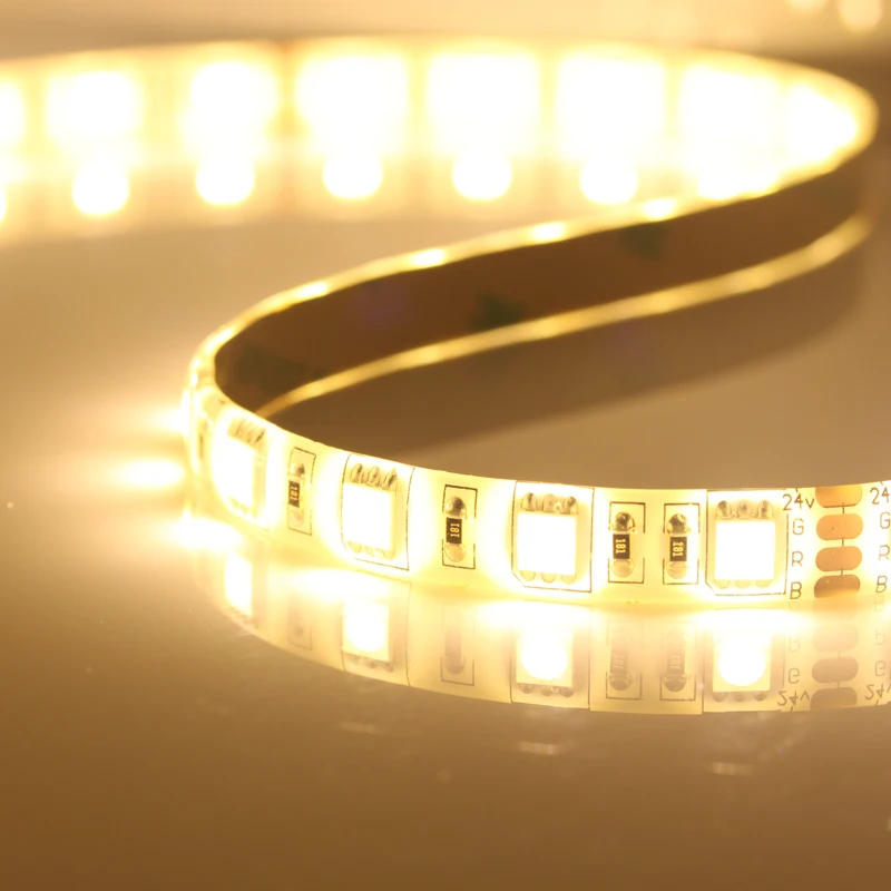 RGB цветная IP65 DC24V Светодиодная лента 5050 SMD гибкое освещение 60 светодиодов/м 5 м 300