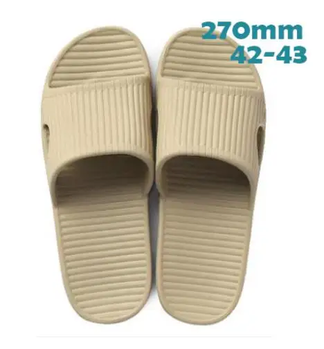 Khaki 270mm Тапочки Xiaomi mijia мягкие женские, мужские, детские сандалии Нескользящие домашние тапочки для душа детские повседневные тапочки умный дом - Цвет: Khaki 270mm