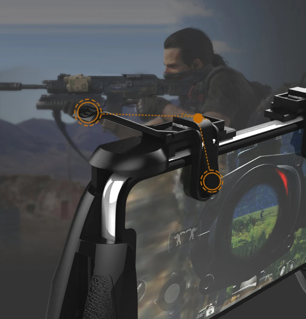 Телефон геймпад триггер пожарная Кнопка Aim Key L1R1 шутер контроллер PUBG FUT1 ест Chiken мобильный телефон геймпад