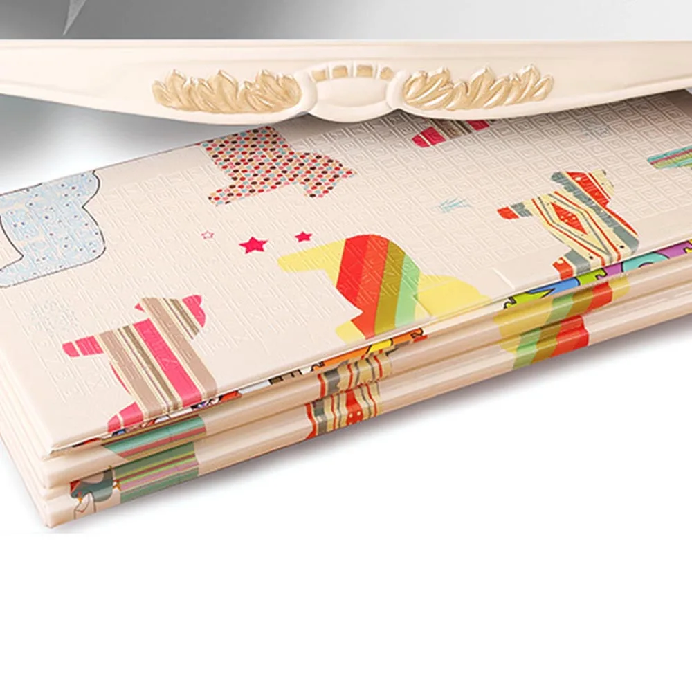 

Outdoor 180*200 cm Shining Baby Play Mat XPE Puzzle Children's Mat Thickened Baby Room Crawling Pad Folding Mat Baby Carpet