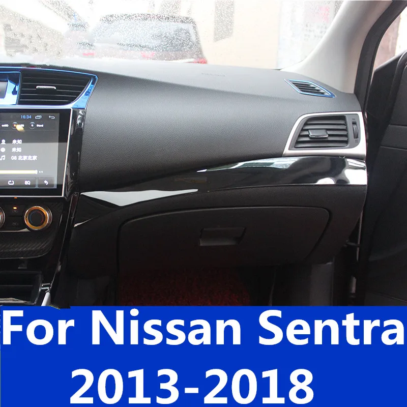 Для Nissan Sentra 2013 2018 Высококачественная отделка рулевого колеса внутренняя блестки