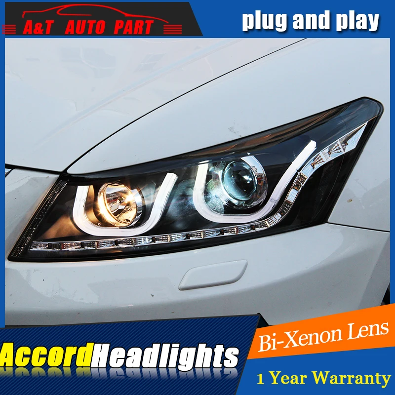 Новый передний свет автомобиля Стайлинг для Honda Accord фары ангельские глазки 2008 2012