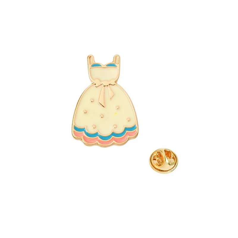 Модная женская эмалированная брошь ювелирное изделие свадебное платье цветок