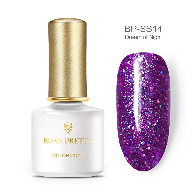 BP-SS14 BORN PRETTY, 6 мл, чистый цветной гель для ногтей, лак, серый, синий цвета, замачиваемый, УФ светодиодный, Полупостоянный Гибридный Гель для дизайна ногтей - Цвет: BP-SS14