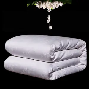 Изысканное шелковое одеяло ручной работы, наполнитель из натурального 100% шелка, зимние шелковые одеяла, сатин, жаккард, Хлопковый чехол, принимаются на заказ