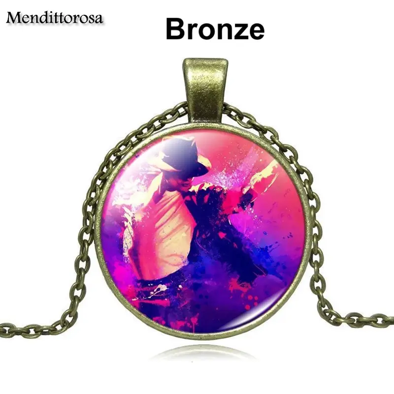 Модное ожерелье с подвеской кабошоном Mendittorosa для девочек ручной работы из стекла