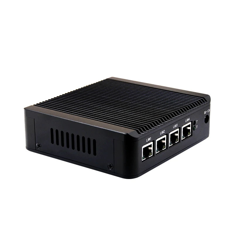 Промышленный мини ПК E3845 CPU 4 * Lan порт 1 RJ45 RS232 Com MINI PCIE sup wifi/3G модуль SSD/HDD