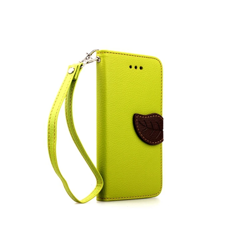 Лист застежка искусственная кожа чехол для iPhone 6 плюс с функцией стойки кошелек |