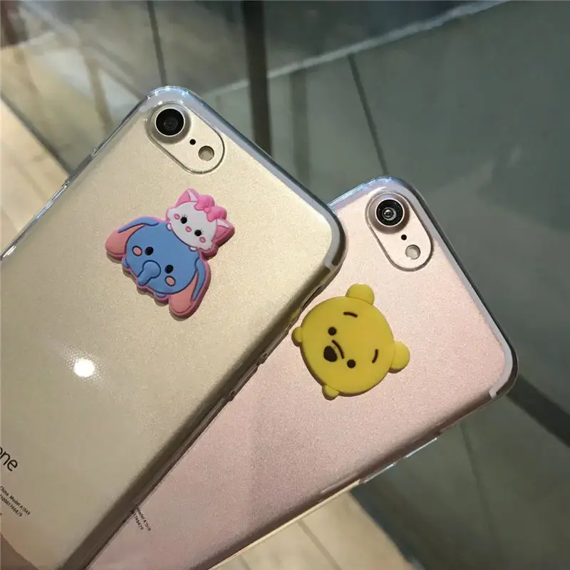 Новый 3D Винни-Пух Дамбо мультфильм чехол для мобильного телефона iPhone 6S 6 Plus 7 г