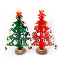 creative diy wooden christmas tree decoration christmas gift ornament xmas tree table desk decoration yl892581
