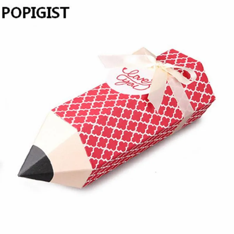 Мультяшный карандаш Подарочная коробка школьные подарки декор для детского душа