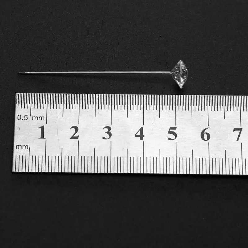 50 шт./компл. 8x53 мм страз штифты DIY Швейные штифты для шитья фиксация иглы Свадебный корсаж украшения шпильки