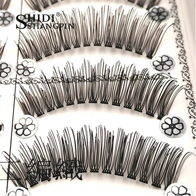 Ресницы Накладные прозрачные изогнутые 10 пар мм|false eyelashes pairs|eyelashes pairseyelash extension |