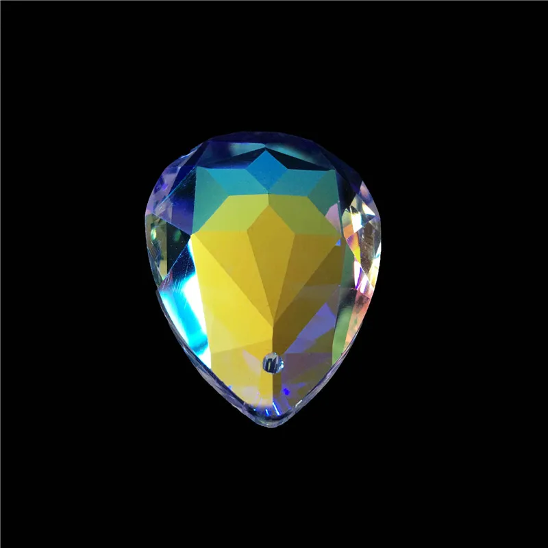Кристалл Bauhinia ограненная Люстра Подвески 50 мм 20 единиц AB блестящий цвет Diy части