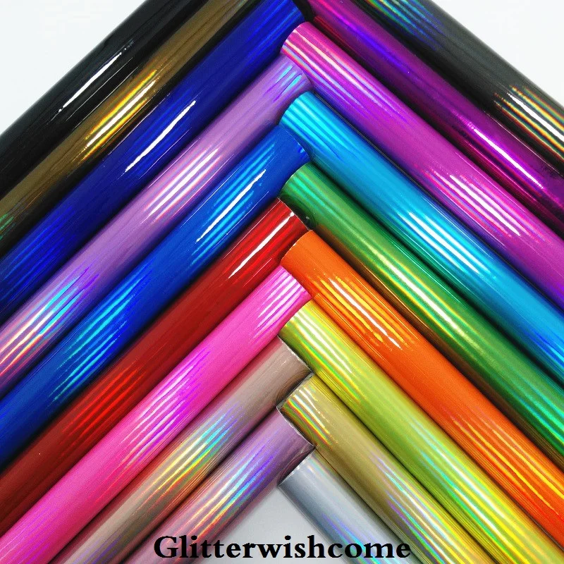 Glitterwishcome 21X29 см A4 Размер Vinilo Textil, Vinil Para Lazos, блестящий винил, тонкая блестящая ткань для бантов, GM154A