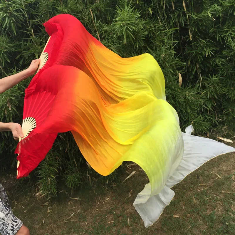 Веер для танца живота 1 пара = 2 шт. из 100% натурального шелка Размер 8x0 9 м|veils band|veil