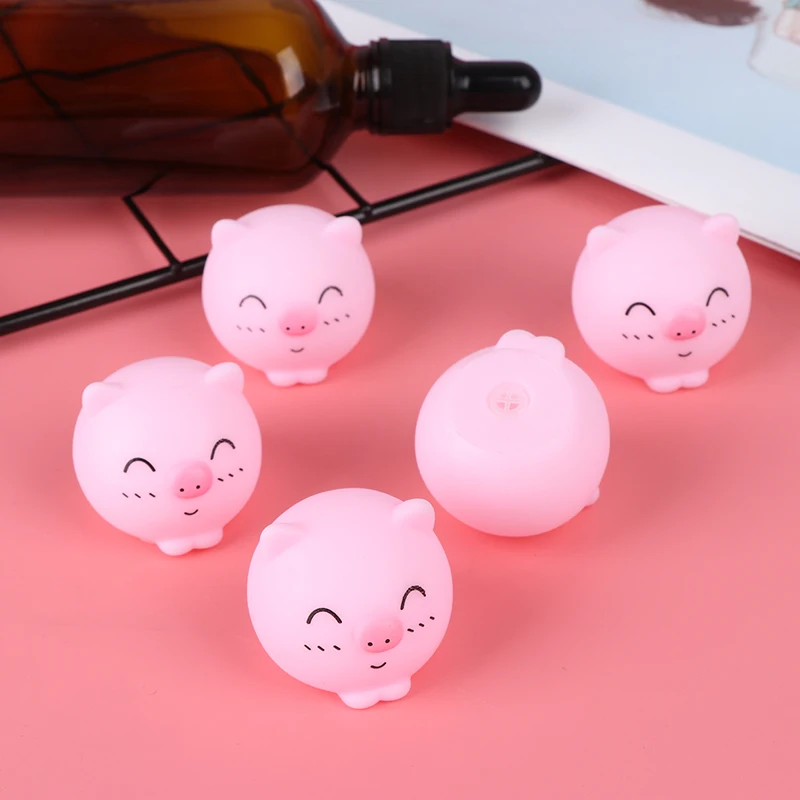 2 шт. милые мини розовые свинки игрушки виниловые сжимаемые звуковые животные