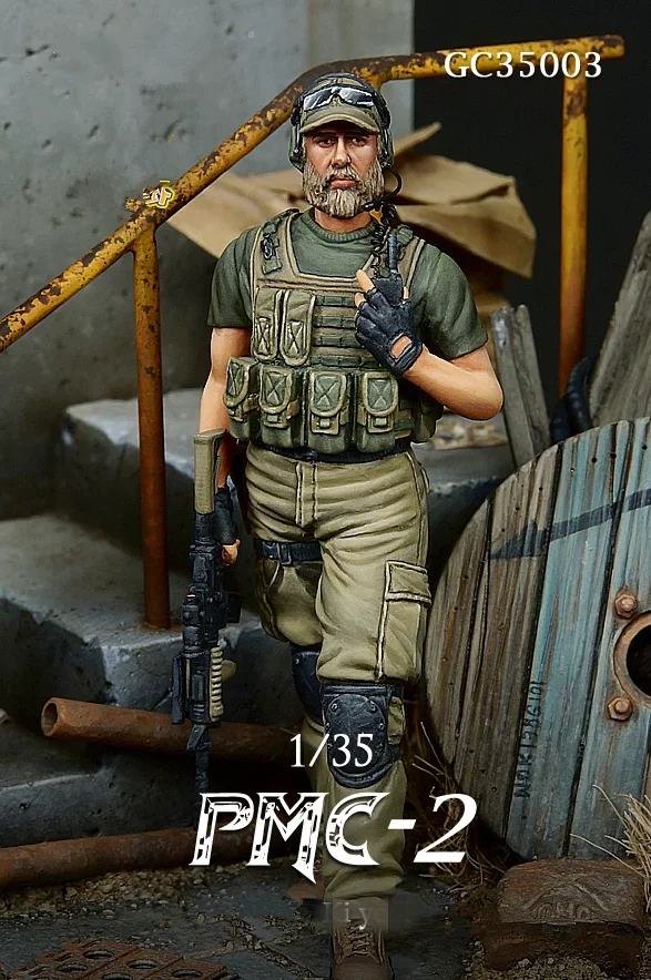 1/35 модельная фигурка из смолы набор современный наемник несобранный